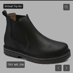 Birkenstock Stalon Black Nubuck Leather 38